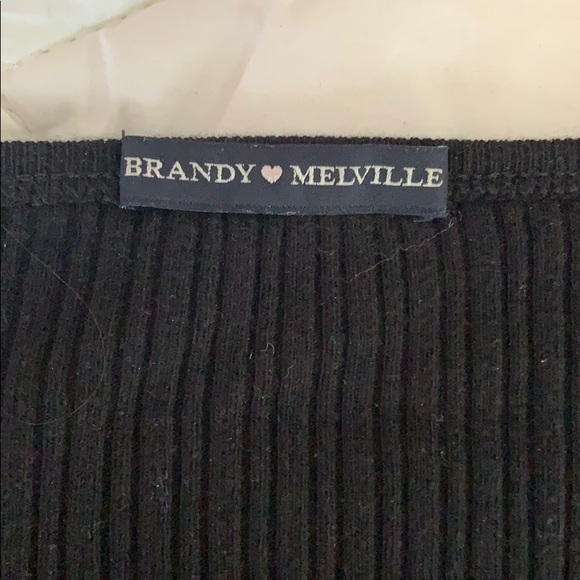 solid black brandy melville top - Picture 3 of 3